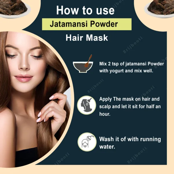 Brijbooti Jatamansi Powder for Strong, Shiny, and Silky Hair