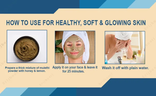 Brijbooti Mulethi Powder for Hair and Skin Care