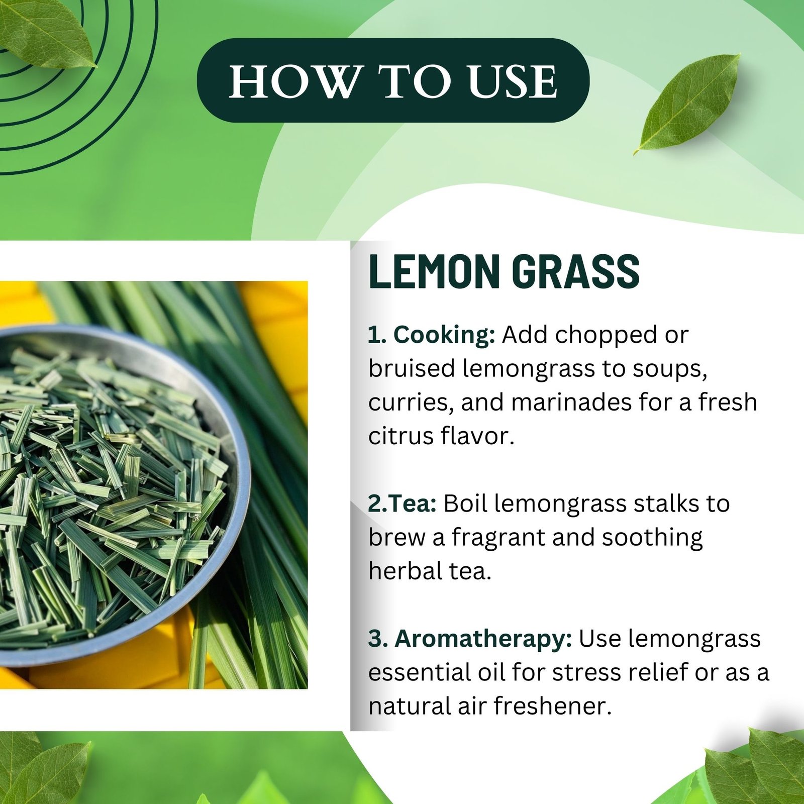 LEMON GRASS HOW TO USE