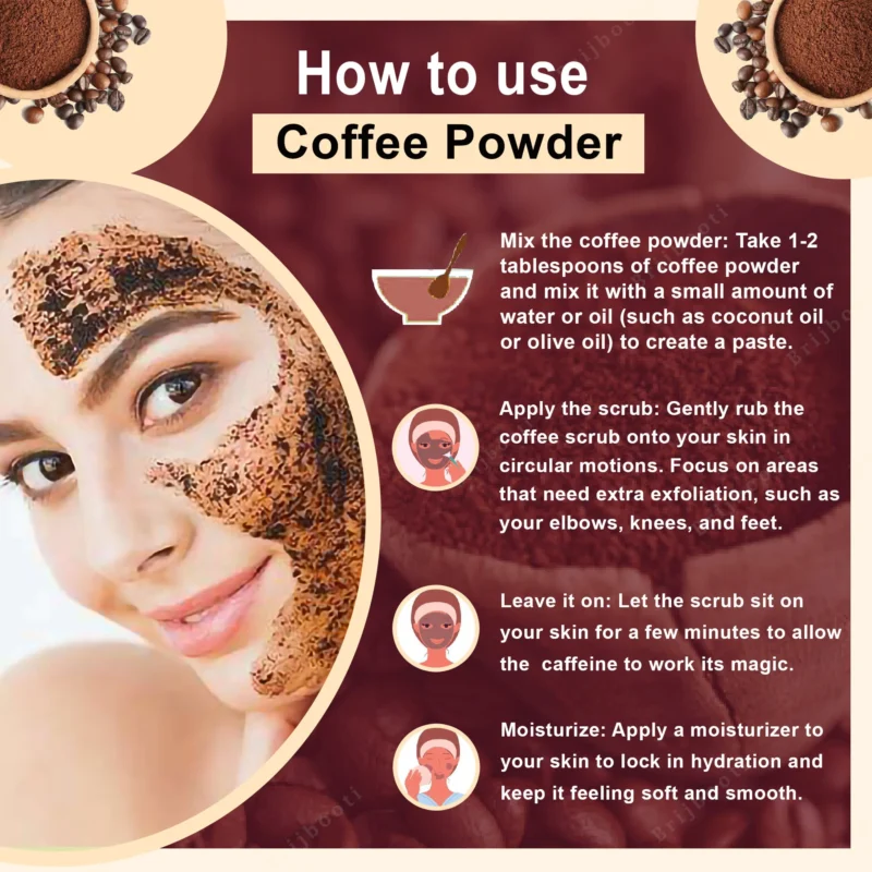 How to use Coffee Powder Scrub For Face