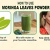 How to use moringa leaf powder