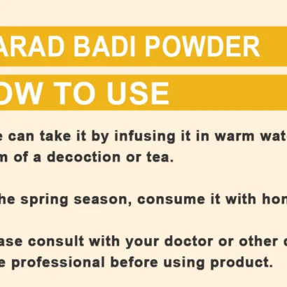 how to use for harad badi powder