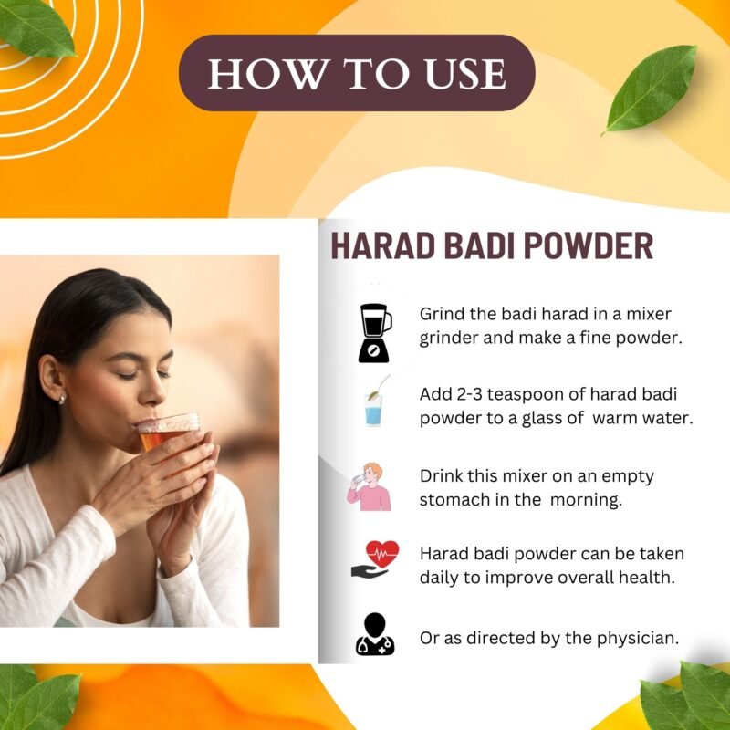 HARAD BADI POWDER HOW TO USE