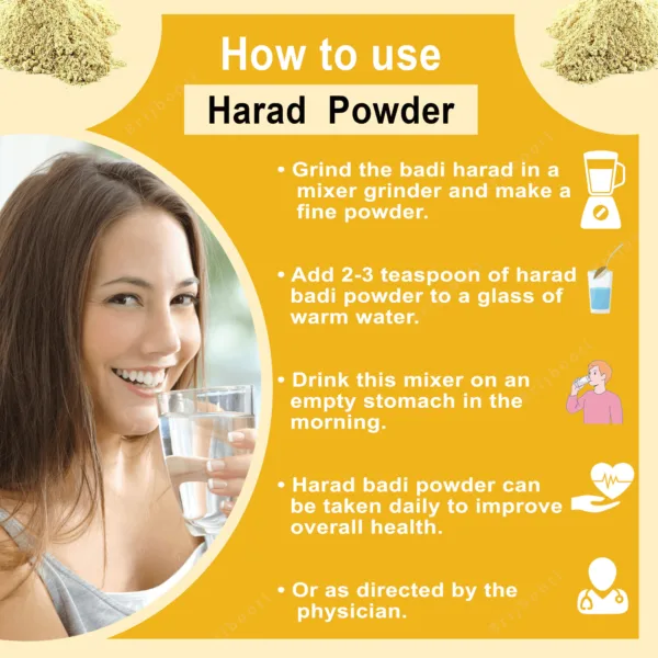 how to use for harad badi powder