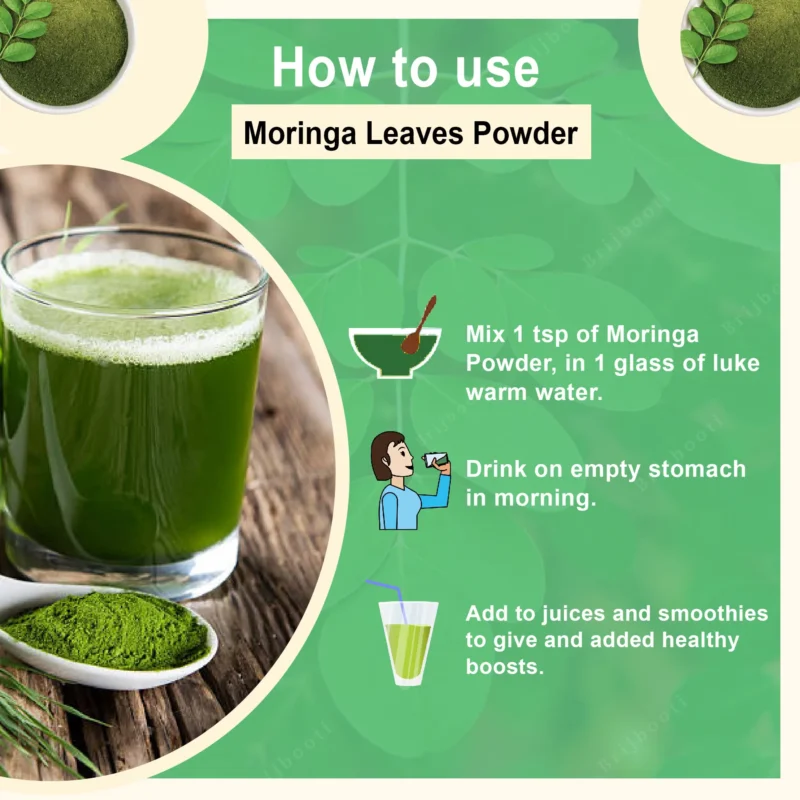 How to use moringa leaf powder