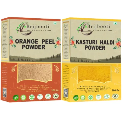 Orange peel powder & Kasturi Haldi Powder