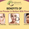 Rose powder & Multani Mitti Powder Benefits