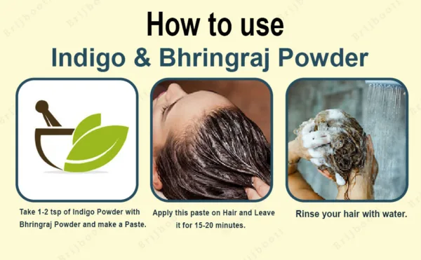 Bhringraj & Indigo Powder How to use