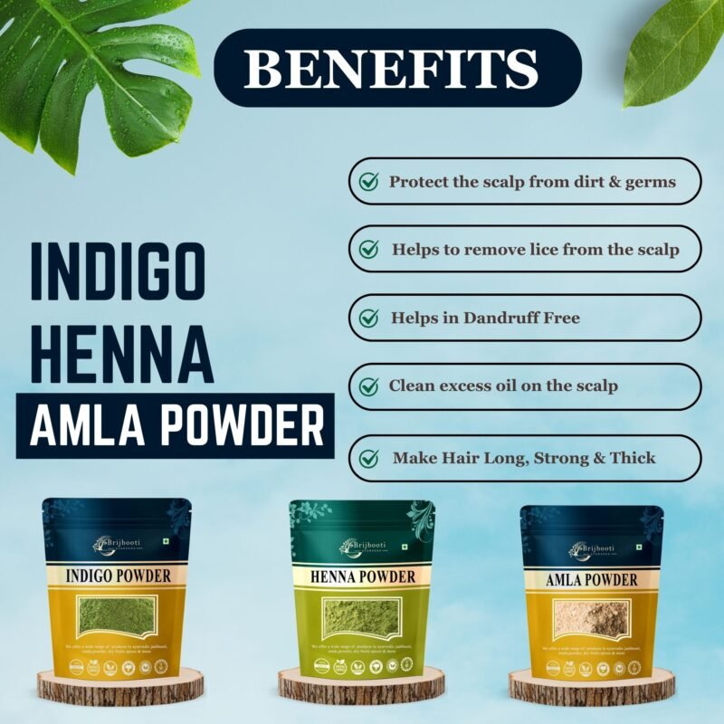 INDIGO HENNA AMLA POWDER BENEFITS