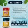 MULTANI MITTI AND ROSE POWDER BENEFITS