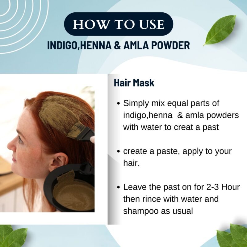 INDIGO HENNA AMLA POWDER HOW TO USE