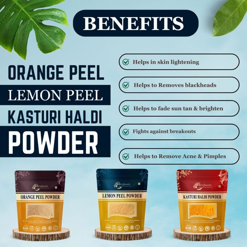 ORANGE PEEL POWDER KASTURI HALDI LEMON PEEL POWDER BENEFITS