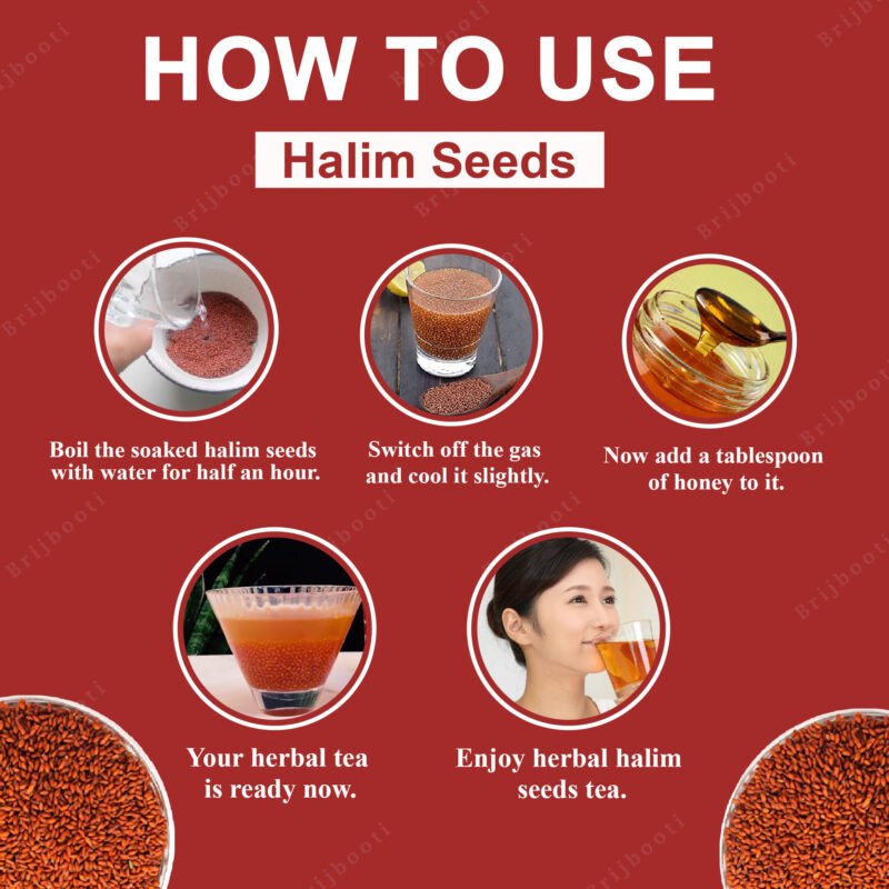 HOW TO USE HALIM SEEDS