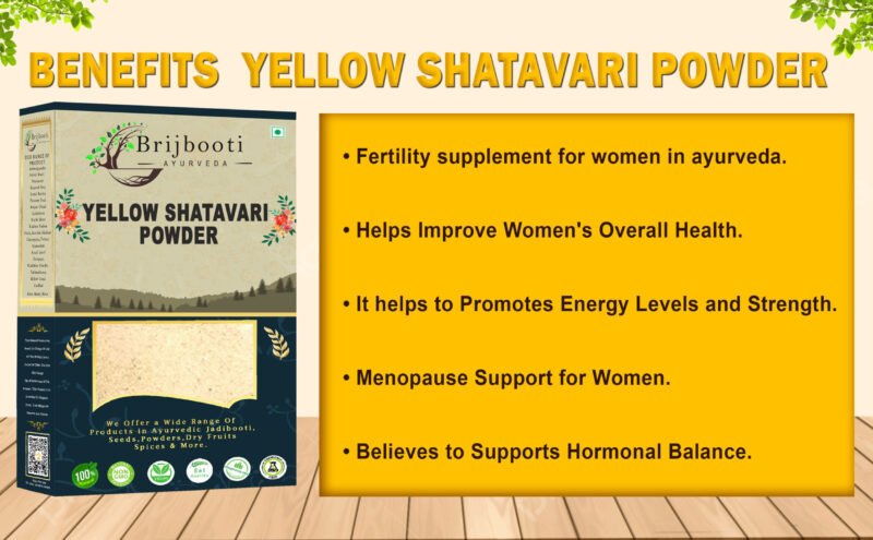 BENEFITS YELLOW SHATAVARI POWDER