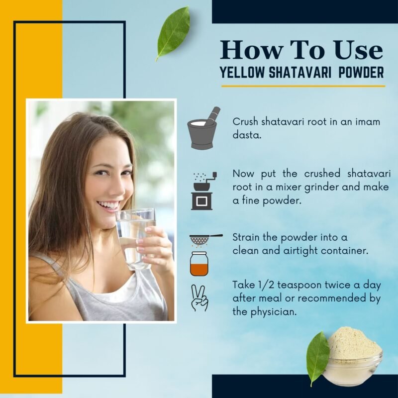 YELLOW SHATAVARI POWDER HOW TO USE