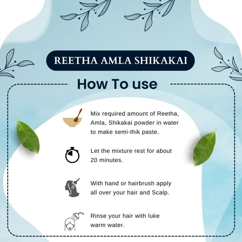 REETHA AMLA SHIKAKAI HOW TO USE