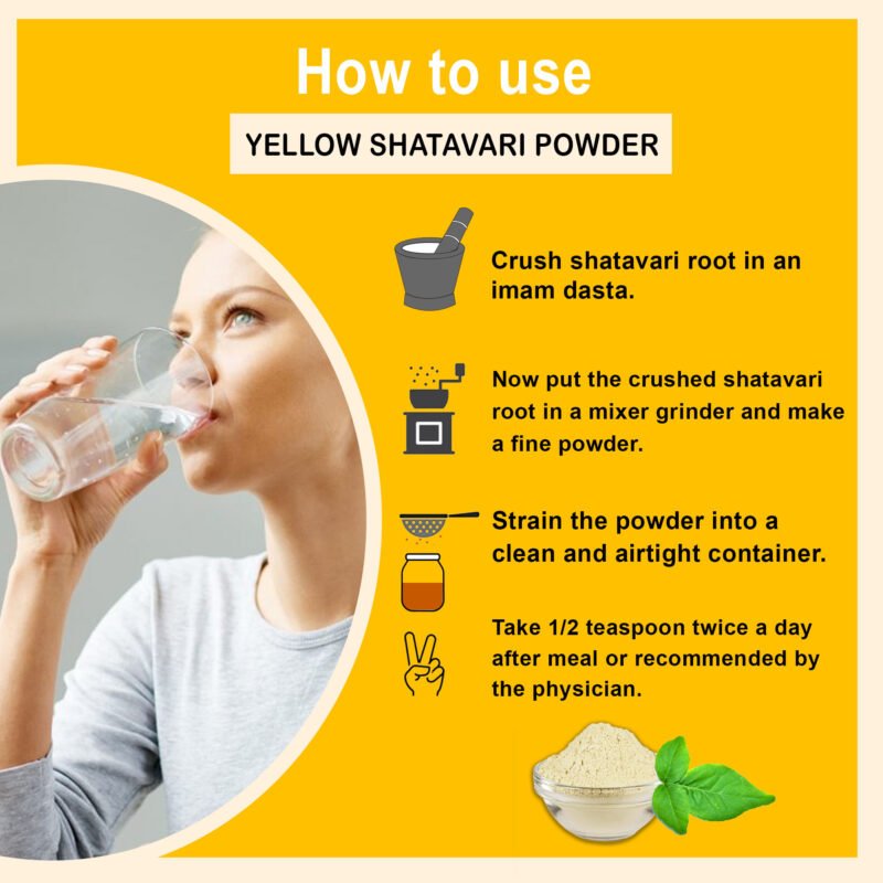 YELLOW SHATAVARI POWDER HOW TO USE