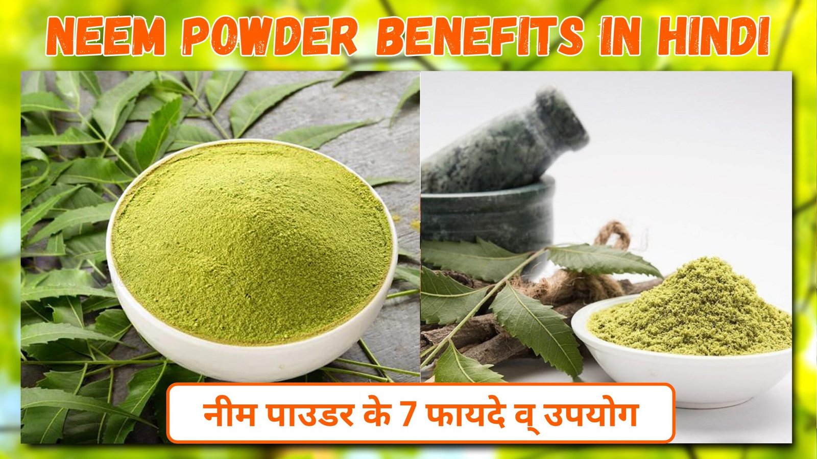 Neem Powder Benefits In Hindi | नीम पाउडर के 7 फायदे व् उपयोग