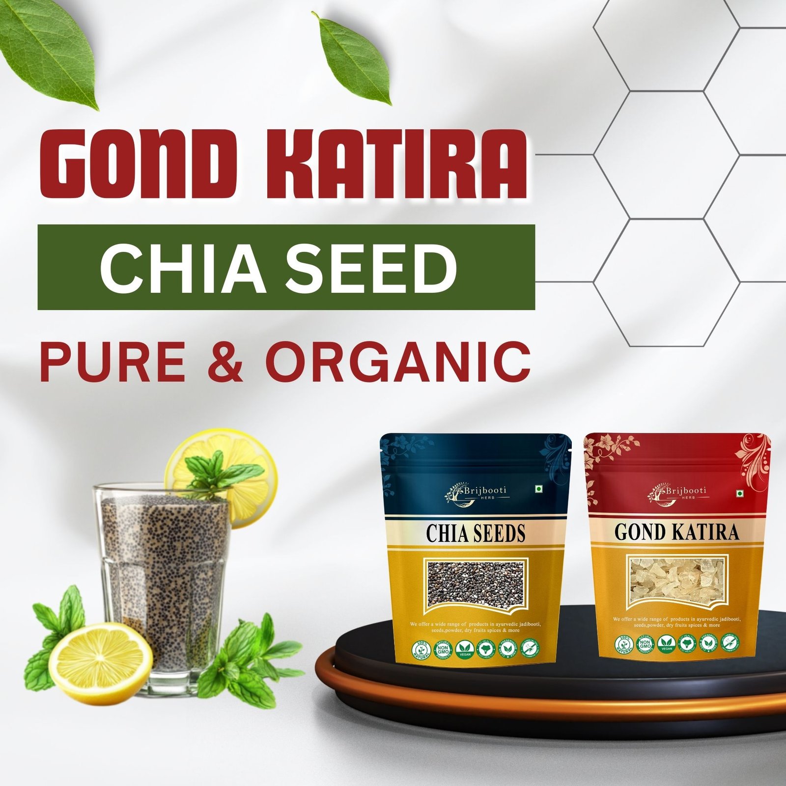 Gond katira and Chia seeds Combo