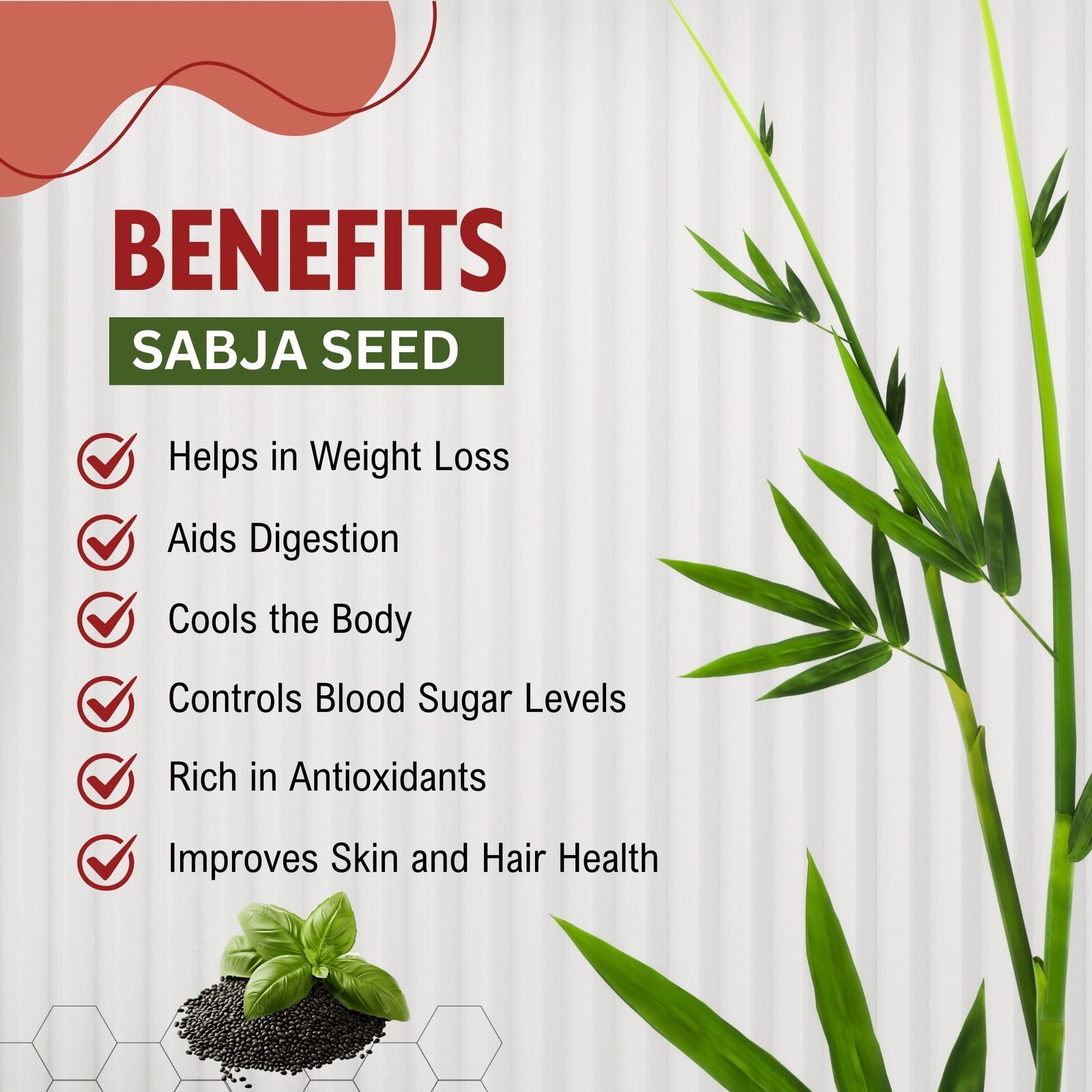 Sabja Seeds Basil Seeds