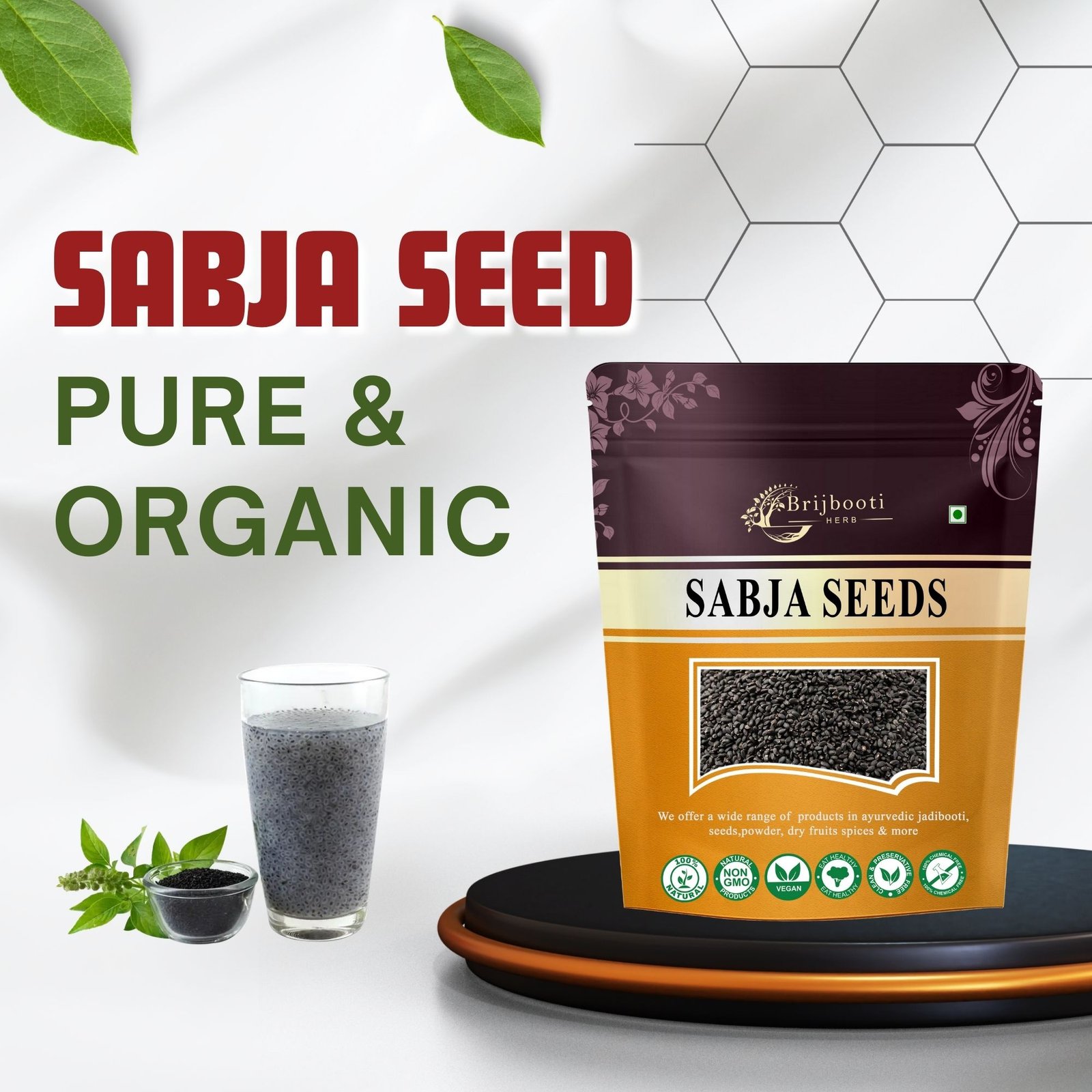 Sabja Seeds Basil Seeds