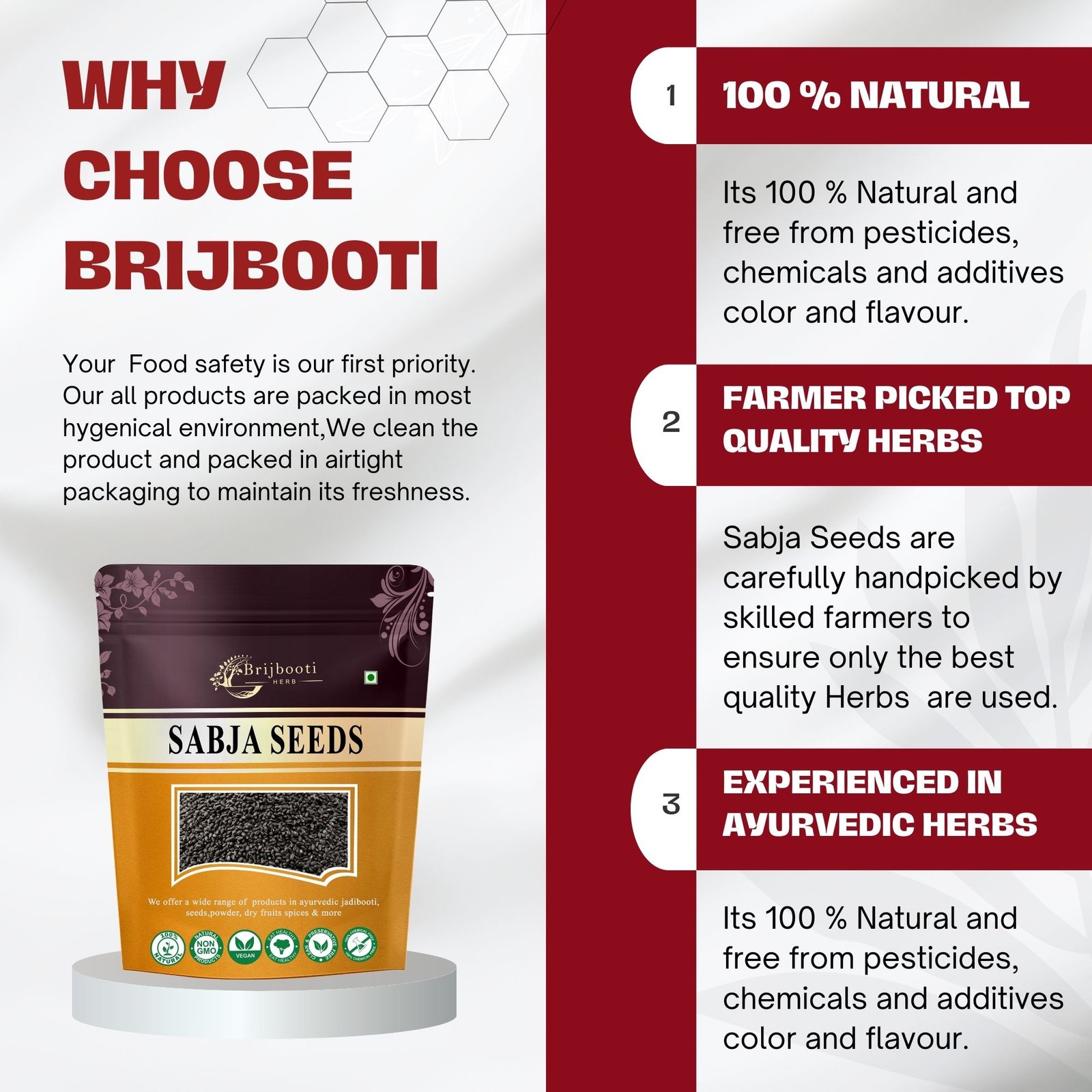 Sabja Seeds Basil Seeds